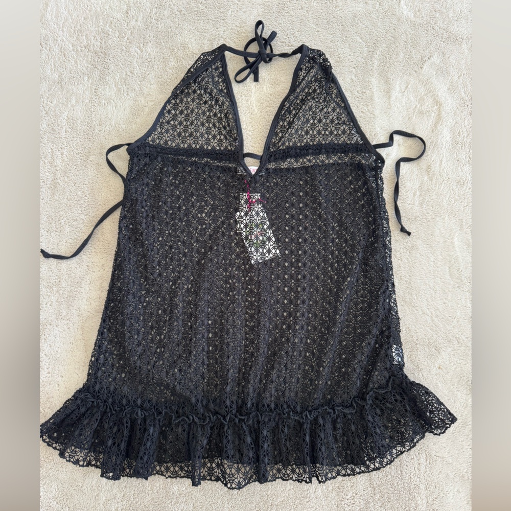 NWT Sofia's Black Lace Cover Up size XL